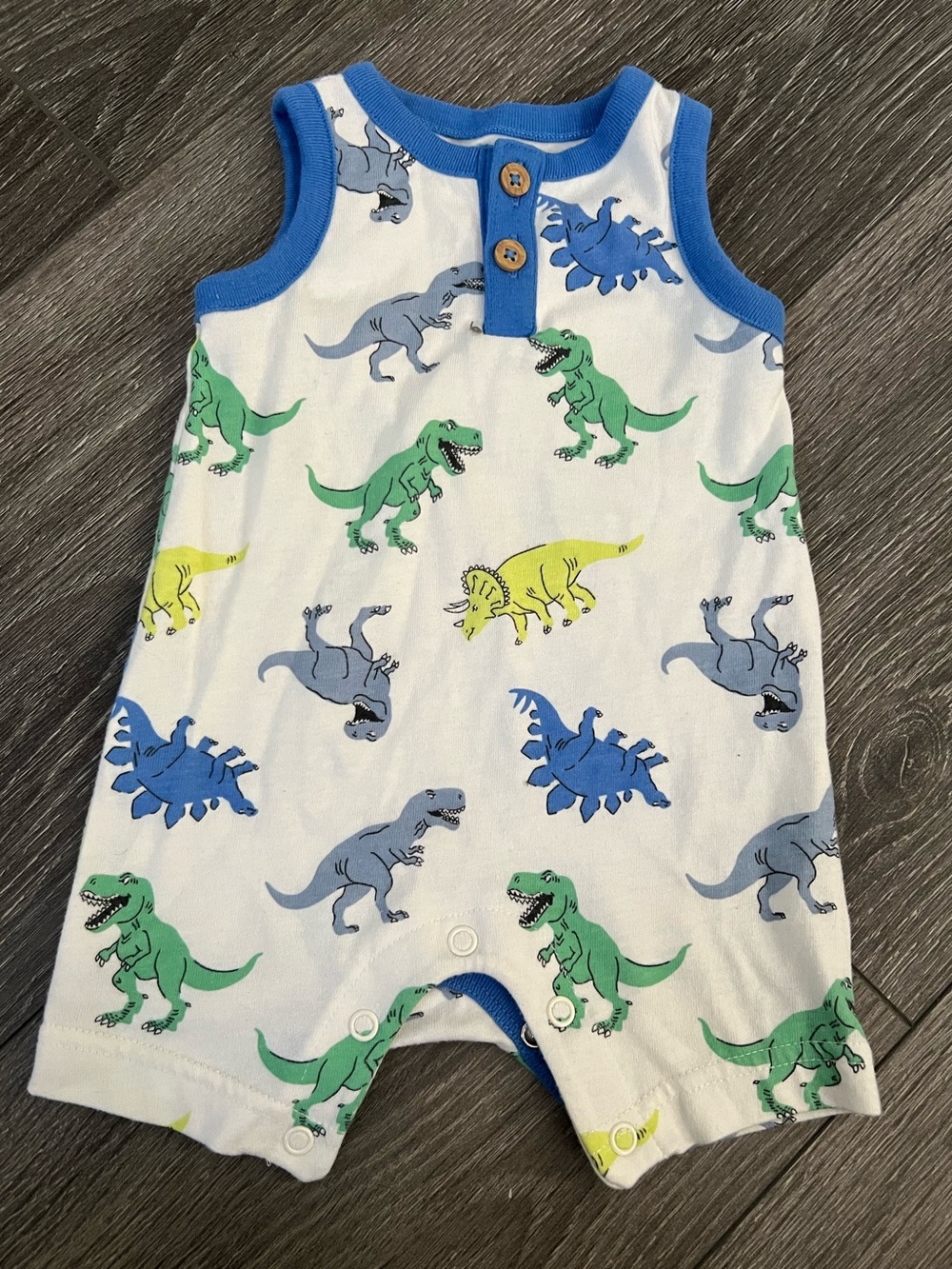 GARANIMALS Baby Boy Dino Sleeveless Romper